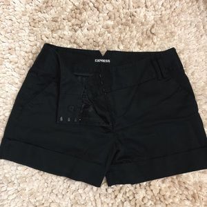 EXPRESS size 10 black shorts barely worn!